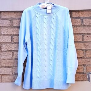 🎄🎁Karen Scott🎄🎁 Mock Turtle Neck Tunic Sweater Long Sleeves